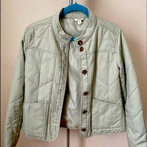 A.N.A light green quilted jacket size M
